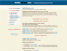 Tablet Screenshot of netflixreview.com